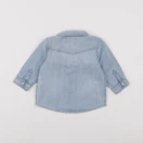 H&M - chemise bleu - 3/6 mois