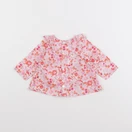 Jacadi - blouse liberty rose, orange - 1 mois