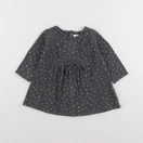 Vertbaudet - robe gris, or - 9 mois