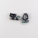 Tape à l'oeil - chaussons bleu, vert - pointure 17