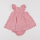 Jacadi - robe blanc, rouge - 12 mois