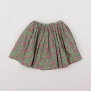Jacadi - jupe liberty vert, rose - 3 ans