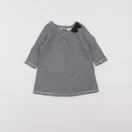 Petit Bateau - robe bleu - 6 mois