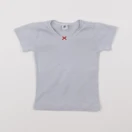 Petit Bateau - maillot de corps blanc, bleu - 2 ans