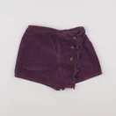 Vertbaudet - jupe short violet - 7 ans