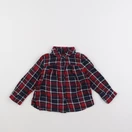 Vertbaudet - blouse bleu, rouge - 2 ans