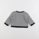 Boutchou - pull bleu, blanc - 9 mois