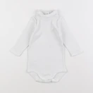 Petit Bateau - body à col blanc - 6 mois