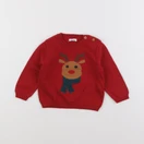Boutchou - pull rouge - 9 mois