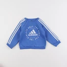 Adidas - sweat bleu - 6/9 mois