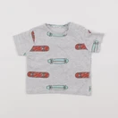 Boutchou - tee-shirt gris - 6 mois