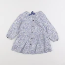 Jacadi - robe liberty blanc, bleu - 12 mois