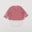 Petit Bateau - body tee-shirt rouge - 1 mois