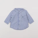 Petit Bateau - chemise blanc, bleu - 3 mois