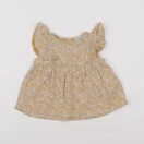 Vertbaudet - blouse jaune - 12 mois