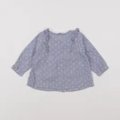 Vertbaudet - blouse blanc, bleu - 6 mois