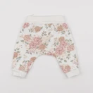 H&M - sarouel blanc, rose - 3 mois