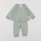 H&M - ensemble vert - 1 mois