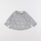 Cyrillus - blouse blanc, bleu - 12 mois