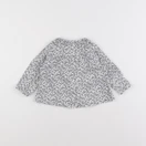 Cyrillus - blouse blanc, bleu - 12 mois
