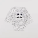 Vertbaudet - body blanc, bleu - 0 mois