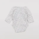 Vertbaudet - body blanc, bleu - 0 mois