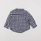 Zara - chemise blanc, bleu - 6/9 mois