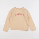 Vertbaudet - sweat orange - 8 ans