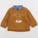 Tape à l'oeil - sweat marron - 12 mois