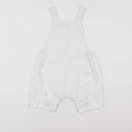 Petit Bateau - salopette blanc - 12 mois