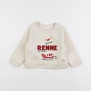 Vertbaudet - sweat beige - 2 ans