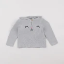H&M - pull gris - 3/6 mois