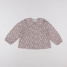 Vertbaudet - blouse beige, bleu - 3 ans