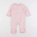 Vertbaudet - pyjama velours rose - 9 mois