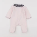 Sauthon - pyjama velours rose - 1 mois