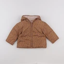 Vertbaudet - doudoune réversible marron - 24 mois