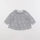 Cyrillus - tee-shirt blanc, bleu - 6 mois