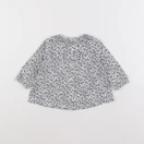 Cyrillus - tee-shirt blanc, bleu - 6 mois
