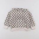 Monoprix - sweat beige, vert - 5 ans