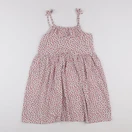 Vertbaudet - robe beige, rouge - 12 ans