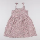 Vertbaudet - robe beige, rouge - 12 ans