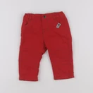 Vertbaudet - pantalon rouge - 6 mois