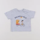 Boutchou - tee-shirt bleu - 6 mois