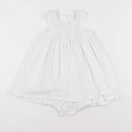 Monoprix - robe blanc - 6 mois