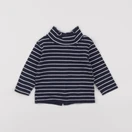 Vertbaudet - sous-pull bleu - 9 mois