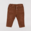 Vertbaudet - pantalon marron - 9 mois