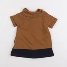 Petit Bateau - robe marron - 6 mois