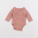 Vertbaudet - body rose - 0 mois