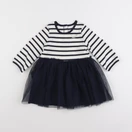 Petit Bateau - robe bleu - 12 mois