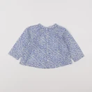 Jacadi - blouse liberty bleu, blanc - 12 mois
